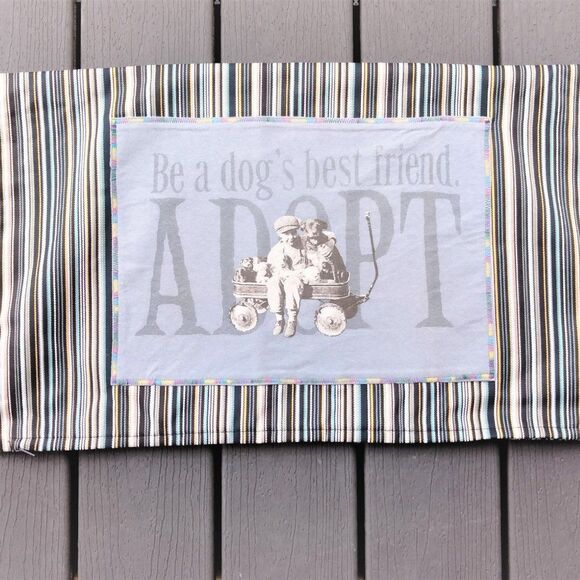 Pet Adoption 16 x 26 Bolster NEW Throw Pillow Be a Dog's Best Friend ADOPT - Picture 6 of 10